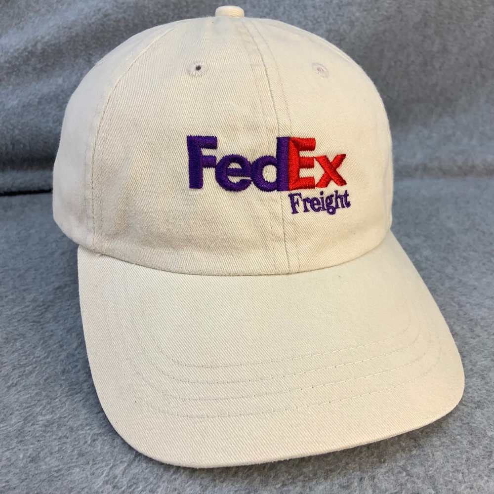 FedEx Freight Logo Mens Tan Unbranded Baseball Cap Adjustable OSFA